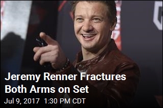 Jeremy Renner Fractures Both Arms on Set