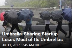 Umbrella-Sharing Startup Loses Most of Its Umbrellas