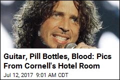 Guitar, Pill Bottles, Blood: Pics From Cornell&#39;s Hotel Room