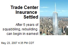 Trade Center Insurance Settled