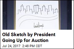 Trump Sketch of NYC Skyline Starts at $9K
