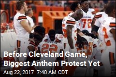 Cleveland Players Stage Biggest Anthem Protest Yet