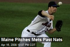Maine Pitches Mets Past Nats