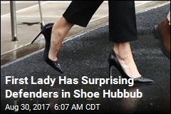 Melania Trump&#39;s Shoes Set Off Hubbub