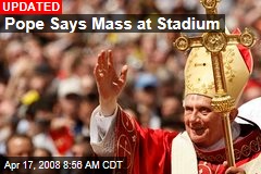 Pope Says Mass at Stadium