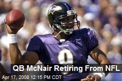 QB McNair Retiring From NFL