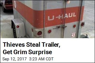 Thieves Steal Trailer With Body Inside