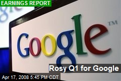 Rosy Q1 for Google