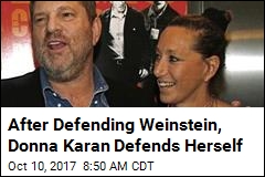 Donna Karan &#39;Truly Sorry&#39; for Weinstein Defense