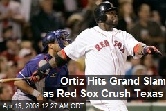 Ortiz Hits Grand Slam as Red Sox Crush Texas