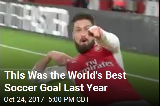 This Was the World&#39;s Best Soccer Goal Last Year