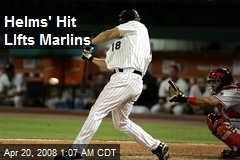 Helms' Hit LIfts Marlins