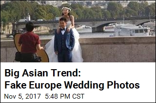 Big Asian Trend: Fake Europe Wedding Photos