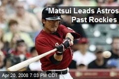 Matsui Leads Astros Past Rockies