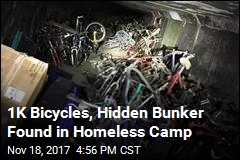 Trap Door, Thousand Bicycles Found in Homeless Camp