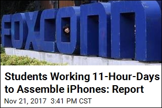 Teens Working Illegal Overtime to Assemble iPhones: Report