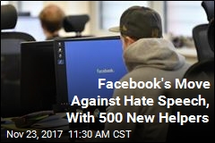 Facebook Adds Staff to Combat Hate Speech