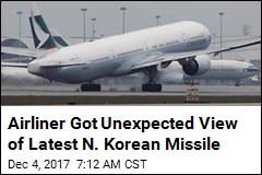 Passenger Jet Uncomfortably Close to Last N. Korea Missile