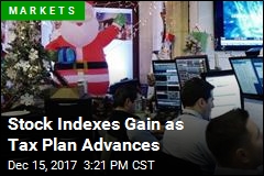 Stock Indexes Gain as Tax Plan Advances