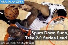 Spurs Down Suns, Take 2-0 Series Lead