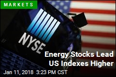 Energy Stocks Lead US Indexes Higher