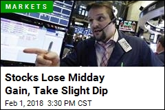 Stocks Lose Midday Gain, Take Slight Dip