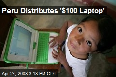 Peru Distributes '$100 Laptop'
