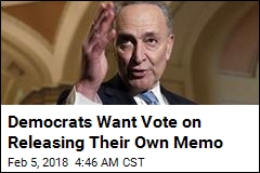 Democrats Want Vote on Releasing Their Own Memo