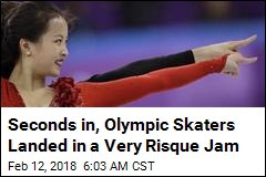 Seconds in, Olympic Skaters Landed in a Very Risque Jam