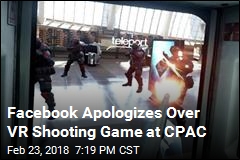 Facebook Apologizes Over VR Shooting Game at CPAC