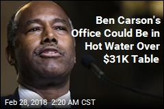 Ben Carson&#39;s Office May Have Broken Law With Furniture Buy