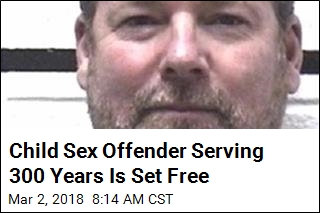 Child Sex Offender Serving 300 Years Is Set Free