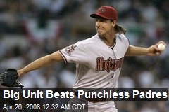 Big Unit Beats Punchless Padres