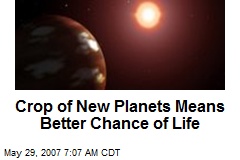 Crop of New Planets Means Better Chance of Life