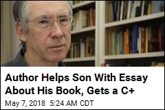 Author Helps Son With Essay About His Book, Gets a C+
