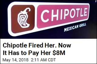 Chipotle Manager Accused of Stealing $626 Gets $8M