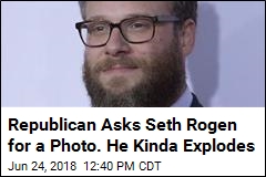 Republican Asks Seth Rogen for a Photo. He Kinda Explodes