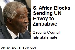 S. Africa Blocks Sending UN Envoy to Zimbabwe