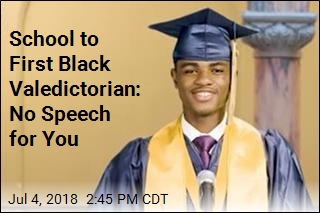 School to First Black Valedictorian: No Speech for You