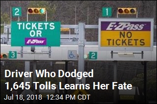 Driver Who Dodged 1,645 Tolls Learns Her Fate