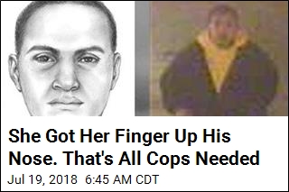Finger Up the Nose Helps Cops Find Assault Suspect