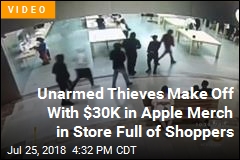 Brazen Thefts Rock Apple Store, Lululemon