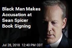 Black Man Makes Accusation at Sean Spicer Book Signing