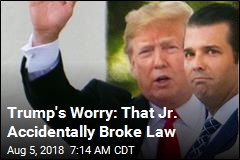 Trump&#39;s Worry: That Jr. Accidentally Broke Law