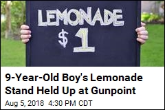 9-Year-Old Boy&#39;s Lemonade Stand Held Up at Gunpoint