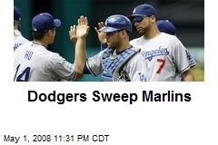 Dodgers Sweep Marlins