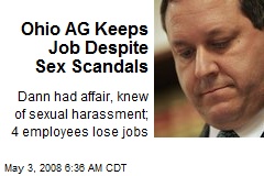 Ohio AG Keeps Job Despite Sex Scandals