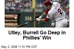 Utley, Burrell Go Deep in Phillies' Win
