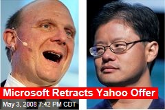 Microsoft Retracts Yahoo Offer