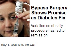 Bypass Surgery Shows Promise as Diabetes Fix